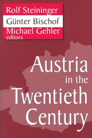 Cover of: Austria In The Twentieth Century by 