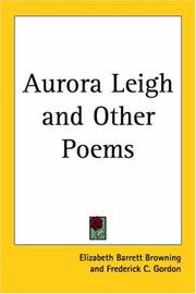 Cover of: Aurora Leigh And Other Poems by Elizabeth Barrett Browning, Elizabeth Barrett Browning