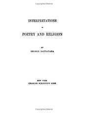 Cover of: Interpretations of Poetry And Religion | George Santayana