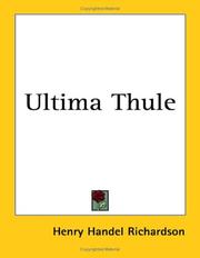Cover of: Ultima Thule by Ethel Florence Lindesay Richardson