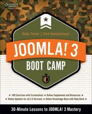 Cover of: Joomla 3 Boot Camp 30minute Lessons To Joomla 3 Mastery