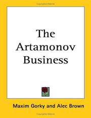 Cover of: The Artamonov Business by Максим Горький