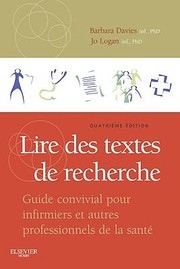 Cover of: Lire Des Textes De Recherche Guide Convivial Pour Infirmiers Et Autres Professionnels De La Sant