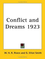 Cover of: Conflict and Dreams 1923