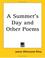 Cover of: A Summer's Day And Other Poems