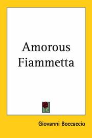 Cover of: Amorous Fiammetta by Giovanni Boccaccio