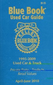 Cover of: Kelley Blue Book Used Car Guide 19952009 Models by 
