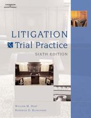 Cover of: Litigation and Trial Practice