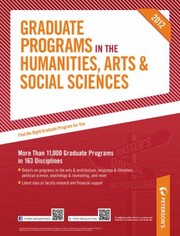 Graduate Programs in the Humanities Arts  Social Sciences
            
                Petersons Graduate Programs in the Humanities Arts  Social Sciences Book 2 by Petersons Publishing