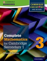 Cover of: Oxford International Maths For Cambridge Secondary 1 For Cambridge Checkpoint And Beyond