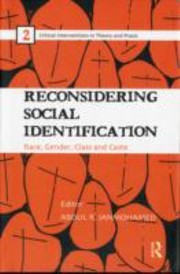 Cover of: Reconsidering Social Identification Race Gender Class And Caste