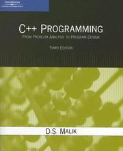 C++ Programming by D. S. Malik