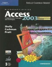 Cover of: Microsoft Office Access 2003: Comprehensive Concepts and Techniques, CourseCard Edition (Shelly Cashman)