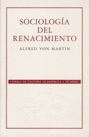 Cover of: Sociologa Del Renacimiento