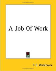 Cover of: A Job Of Work