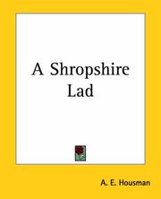 Cover of: A Shropshire Lad by A. E. Housman