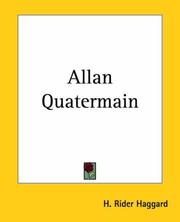 Cover of: Allan Quatermain | H. Rider Haggard