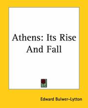 Cover of: Athens by Edward Bulwer Lytton, Baron Lytton