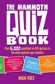 Cover of: The Mammoth Quiz Book Over 6000 Fun And Fascinating Questions