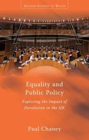 Cover of: Equality and Public Policy
            
                University of Wales Press  Gender Studies in Wales
