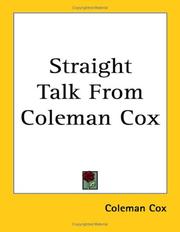 Cover of: Straight Talk from Coleman Cox