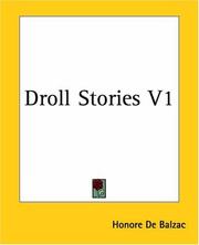 Cover of: Droll Stories by Honoré de Balzac