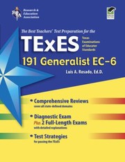 Cover of: The Best Teachers Test Preparation For The Texes 191 Generalist Ec6
