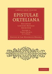 Cover of: Epistulae Ortelianae 2 Part Set Ecclesiae Londinobatavae Archivum