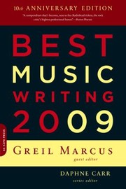 Cover of: Best Music Writing 2009 by 