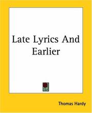 Late lyrics and earlier