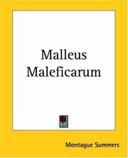Cover of: Malleus Maleficarum