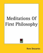 Cover of: Meditations of First Philosophy