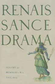 Cover of: Renaissance Drama 41