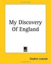 Cover of: My Discovery Of England by Stephen Leacock
