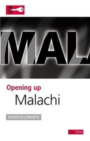 Cover of: Opening Up Malachi by 
