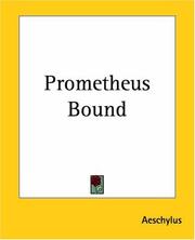 Cover of: Prometheus Bound by Aeschylus