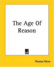Cover of: The Age Of Reason by Thomas Paine