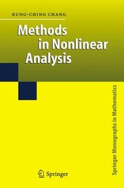 Cover of: Methods in Nonlinear Analysis
            
                Springer Monographs in Mathematics