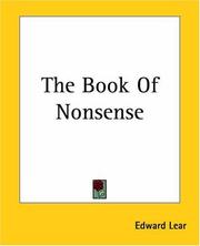 Cover of: The Book Of Nonsense by Edward Lear