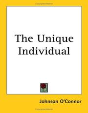Cover of: The Unique Individual | Johnson O
