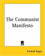 Cover of: The Communist Manifesto by Friedrich Engels