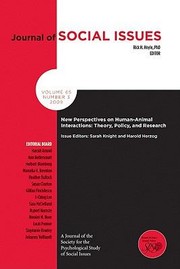 Cover of: New Perspectives On Humananimal Interactions Theory Policy And Research