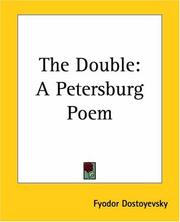 Cover of: The Double A Petersburg Poem | Fyodor Dostoevsky