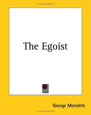 Cover of: The Egoist by George Meredith