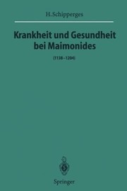 Cover of: Krankheit Und Gesundheit Bei Maimonides