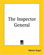 Cover of: The Inspector General | Nikolai Vasilievich Gogol