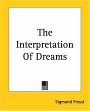 Cover of: The Interpretation Of Dreams by Sigmund Freud