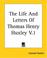 Cover of: The Life And Letters Of Thomas Henry Huxley