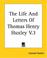 Cover of: The Life And Letters Of Thomas Henry Huxley