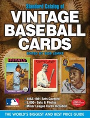 Cover of: Standard Catalog Of Vintage Baseball Cards